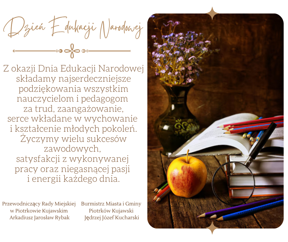 Życzenia z okazji Dnia Edukacji Narodowej